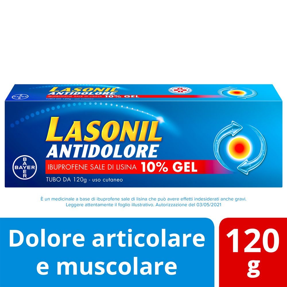 Image of Lasonil Antidolore 10% Gel Antinfiammatorio 120 g