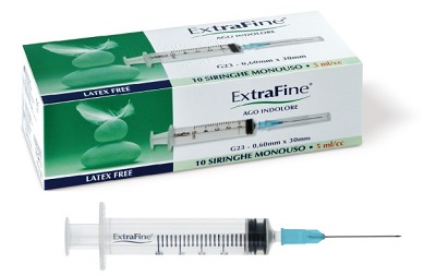 Image of Desa Pharma Siringa Ipodermica ExtraFine 5cc G23 0,60x30 Confezione 10 Siringhe