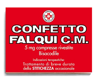 Image of Confetto Falqui C.M. 5 mg Bisacodile Stitichezza 20 Compresse