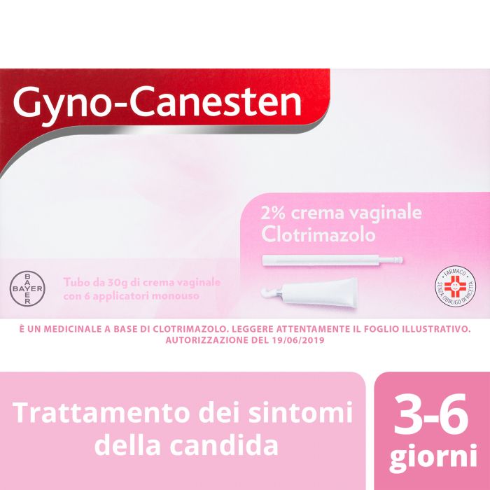 Gyno-Canesten 2% Clotrimazolo Crema Vaginale Antimicotica 30 g + 6  applicatori