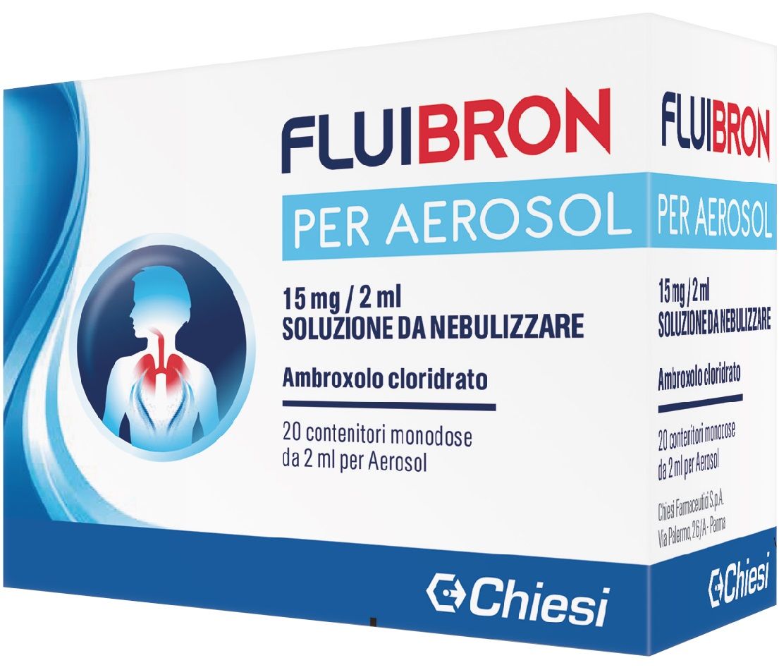 Fluibron Per Aerosol 15 mg/2 ml Soluzione da Nebulizzare 20 Flaconcini  Monodose