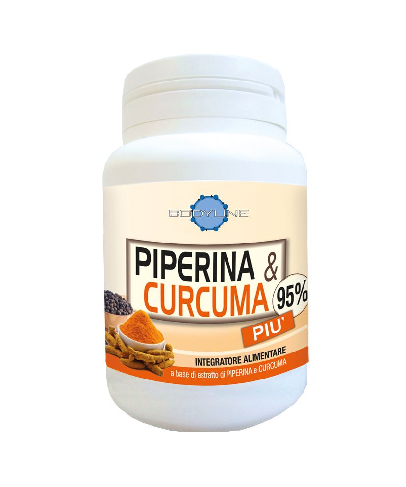 Piperina E Curcuma Piu 95% Integratore Alimentare 60 Capsule