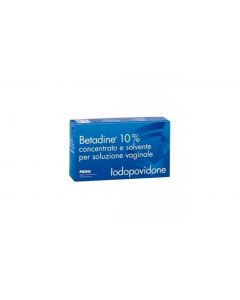 Betadine 10% Iodopovidone Soluzione Vaginale 5 Flaloidi+ 5 Flaconi + 5 Cannule