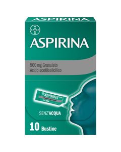 Aspirina in Granuli Senza Acqua Antidolorifico e Antinfiammatorio per Mal di Testa 10 Bst
