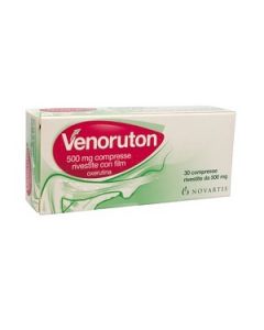 Venoruton 500 mg Oxerutina Insufficienza Venosa 30 Compresse Rivestite