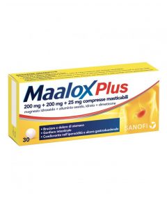 Maalox Plus Antiacido Antigonfiore 30 Compresse Masticabili