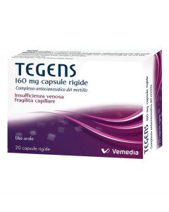 Tegens 160 mg Insufficienza Venosa 20 Capsule Rigide