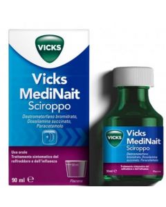 Vicks Medinait Sciroppo contro i sintomi del raffreddore 90 Ml