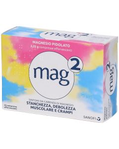 Mag2 Compresse Effervescenti 2,25g Magnesio Pidolato 20 Compresse