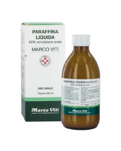 Paraffina Liquida Marco Viti 40% Emulsione Orale Stitichezza Occasionale 200 ml