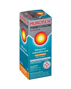 Nurofen Febbre e Dolore Bambini 200 mg/5 ml Ibuprofene Sospensione Orale Arancia 100 ml
