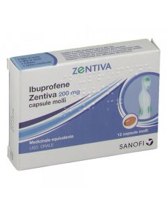 Ibuprofene Zentiva 200 mg Antinfiammatorio 12 Capsule Molli