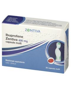 Ibuprofene Zentiva 400 mg Antinfiammatorio 20 Capsule Molli