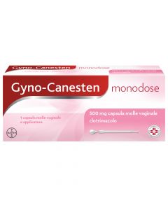 Gyno-Canesten Monodose Trattamento Sintomi Candida contro Prurito, Bruciore Intimo e Perdite