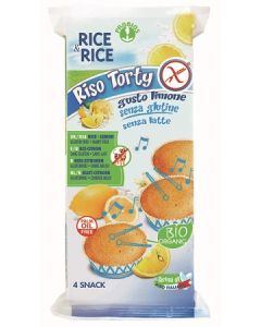 Rice&Rice Riso Torty Al Limone Merendine Biologiche 4x45 g
