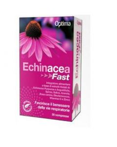Optima Echinacea Fast Integratore Benessere Vie Respiratorie 20 Compresse