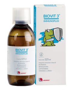 Biovit 3 Immunoplus Sciroppo Integratore Difese Immunitarie Bambini 125 ml