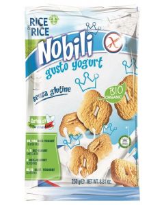 Rice&Rice Nobili Di Riso Con Yogurt Biologico Biscotti Senza Glutine 250 g