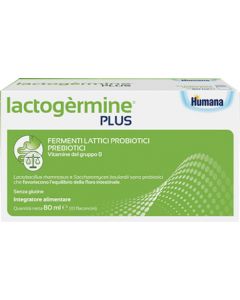 Humana Lactogermine Plus Integratore Fermenti Lattici 10 Flaconcini