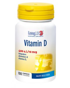 LongLife Vitamina D 400 U.I. Integratore Ossa 100 Compresse
