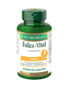 Nature's Bounty Folico-Vital Integratore di Acido Folico 250 Tavolette