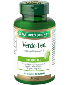 Nature's Bounty Verde-Tea Integratore Drenante 100 Capsule