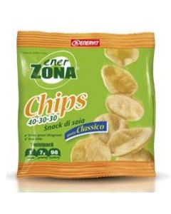 Enerzona Chips 40-30-30 Snack di Soia Gusto Classico 1 Mini-pack