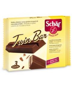 Schar Twin Bar Wafers Ricoperti Di Cioccolato Al Latte Senza Glutine 107,5g