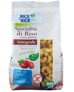 Rice&Rice Specialità Di Riso Integrale Pasta Chifferi Bio Senza Glutine 250g