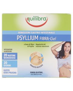 Equilibra Psyllium Fibra-Gel Integratore Benessere Gastrointestinale 20 Bustine