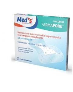 Med's Medicazione Adesiva Sterile Trasparente Impermeabile 5 m x 7 cm 5 Pezzi
