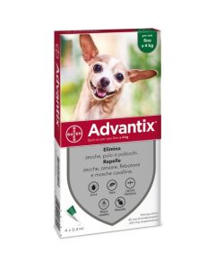 Advantix Spot-On Cani Fino a 4 Kg 4 Pipette Monodose
