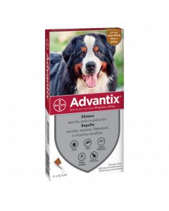 Advantix Spot-on per Cani Oltre i 40 Kg fino a 60 Kg 4 Pipette Monodose