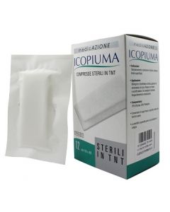 Icopiuma Compresse Adesive di Garza Sterili in TNT 18x40 cm 12 Pezzi