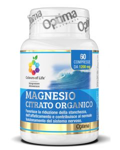 Optima Colours of Life Magnesio Citrato Integratore Sistema Nervoso 60 Compresse