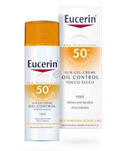 Eucerin Sun Oil Control Gel-Crema Tocco Secco FP 30 Protezione Viso Pelle Grassa 50 ml