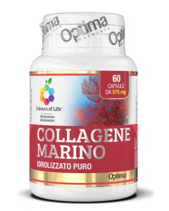 Optima Colours Of Life Collagene Marino Integratore Pelle e Ossa 60 Capsule
