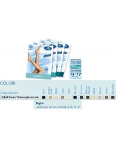 Sauber Linea Classica Collant in Maglia Microrete 70 Den Colore Bisquit Taglia 3