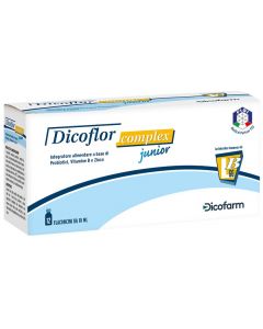 Dicoflor Complex Junior Integratore Probiotici Per Bambini 12 Flaconcini