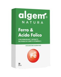 Algem Natura Ferro&Acido Folico Integratore Alimentare 30 Capsule