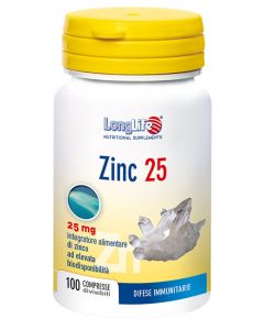 LongLife Zinc Integratore Zinco 100 Compresse