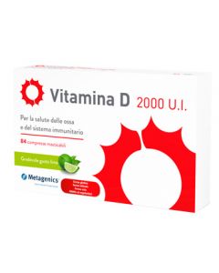 Vitamina D 2000 U.I. Integratore Vitaminico 84 Compresse Masticabili