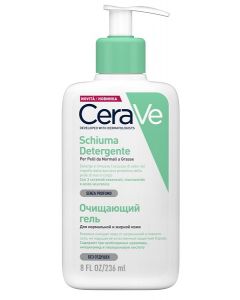 CeraVe Schiuma Detergente Sebonormalizzante Pelle Normale a Grassa 236 ml