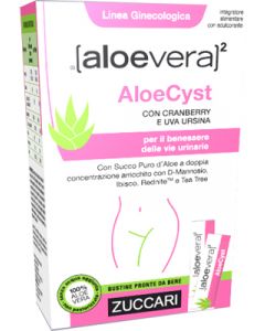 Zuccari AloeVera 2 AloeCyst Integratore Benessere Vie Urinarie 15 Stick
