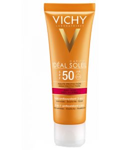 Vichy Ideal Soleil Anti Età SPF50 Trattamento Protettivo Antiossidante 3 In 1 50ml