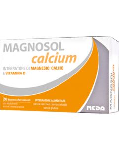 Magnosol Calcium Integratore Calcio Magnesio Vitamina D 20 Bustine