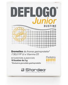 Deflogo Junior Integratore Con Bromelina 10 Bustine