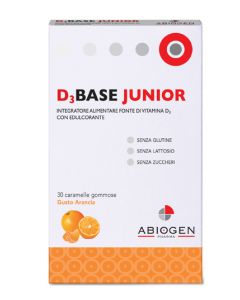 D3Base Junior Integratore Alimentare 30 Caramelle Arancia