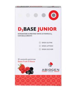 D3Base Junior Integratore Alimentare 30 Caramelle Frutti Di Bosco