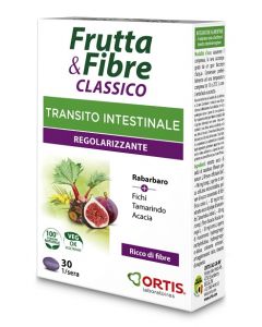 Frutta e Fibre Classico Integratore Transito Intestinale 30 Compresse